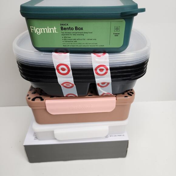 Target Brands of 5 Different Plastic Food Storage and Bento Boxes Brand NEW - Picture 7 of 11